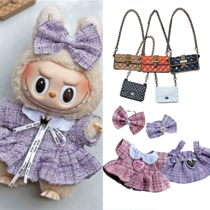 Baby Clothing Usa - 15 17cm para boneca labubu adorável