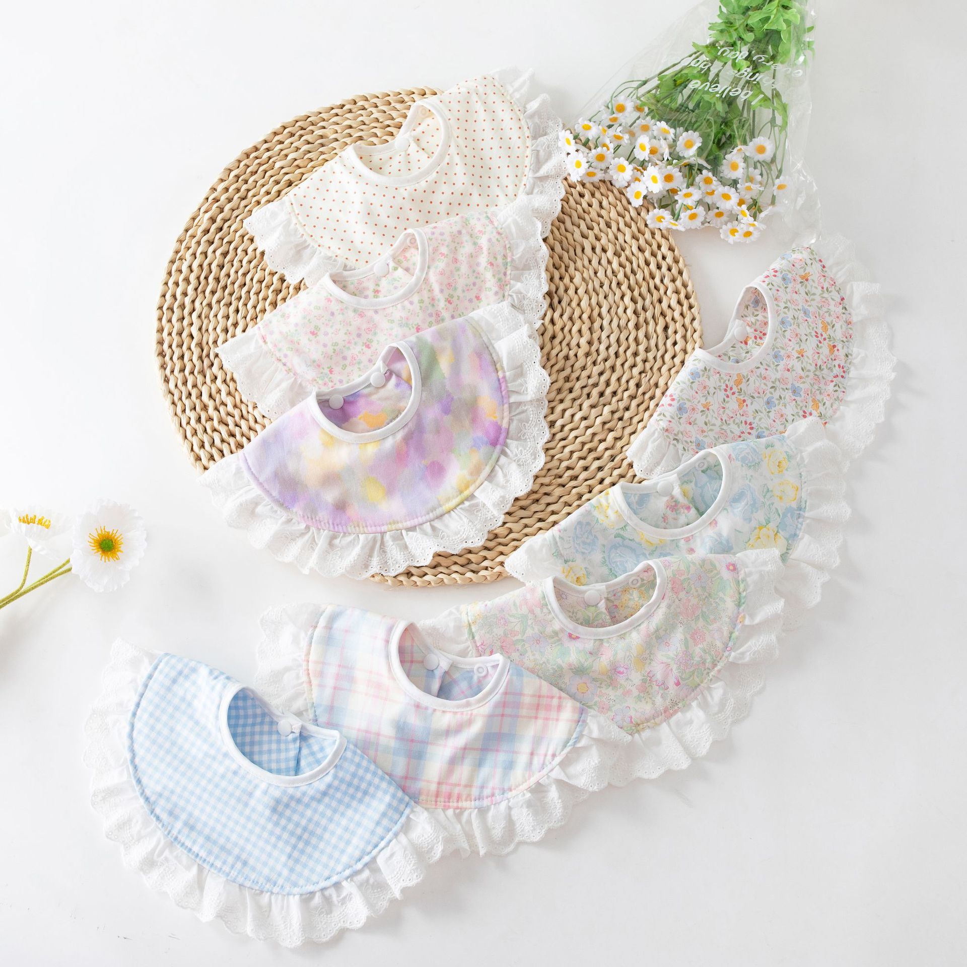 Novos Babadores de Bebê em Alg - Baby Clothing Dividers avaliação e preço