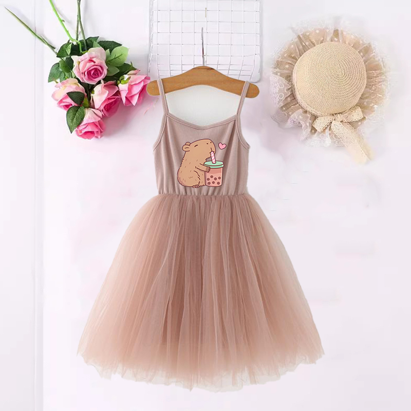 Capivara meninas vestidos anim - Baby Clothing Dresser avaliação e preço