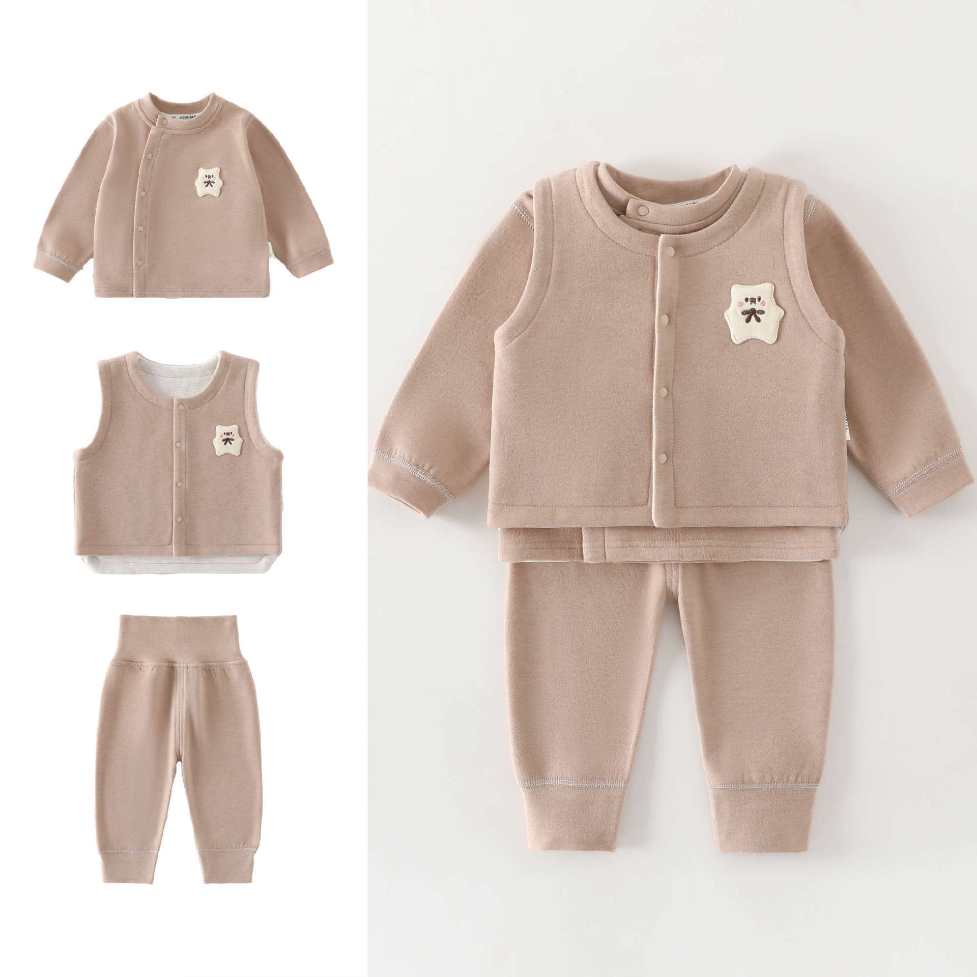 Conjunto de 3 Peças para Bebês - Baby Clothing High Quality avaliação e preço